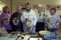 Fiber Arts Guild antler basket class 2007.